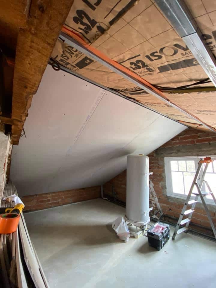 chantier isolation de combles