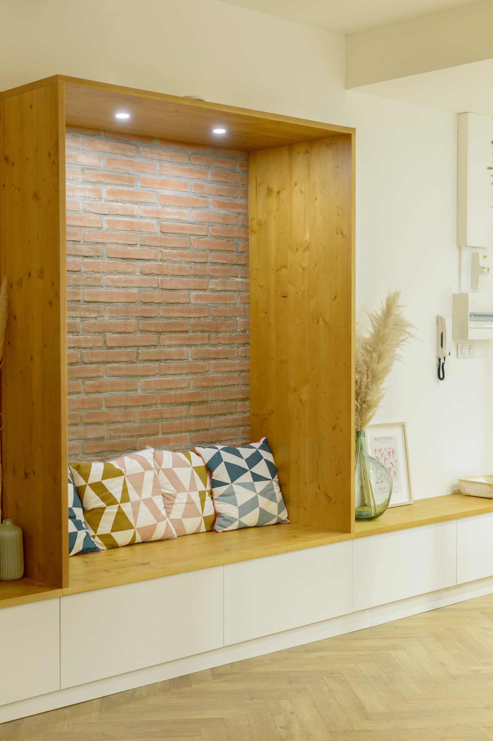 niche lecture avec banquette