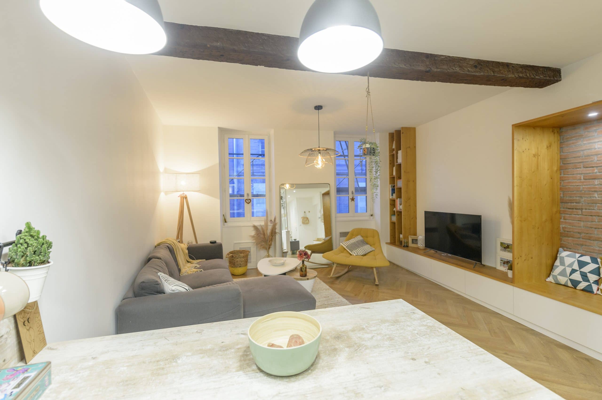 cuisine ouverte sur salon decoration cocooning