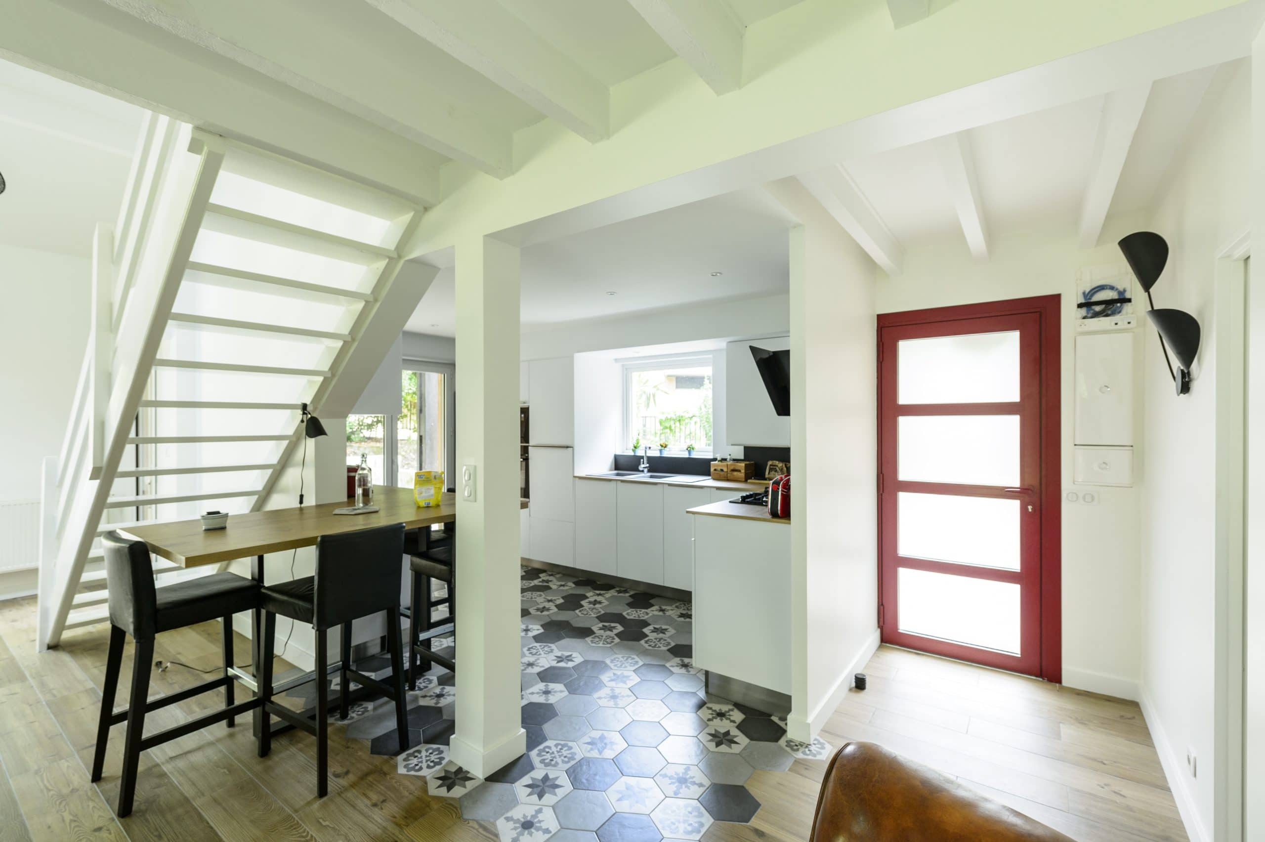 cuisine ouverte blanche