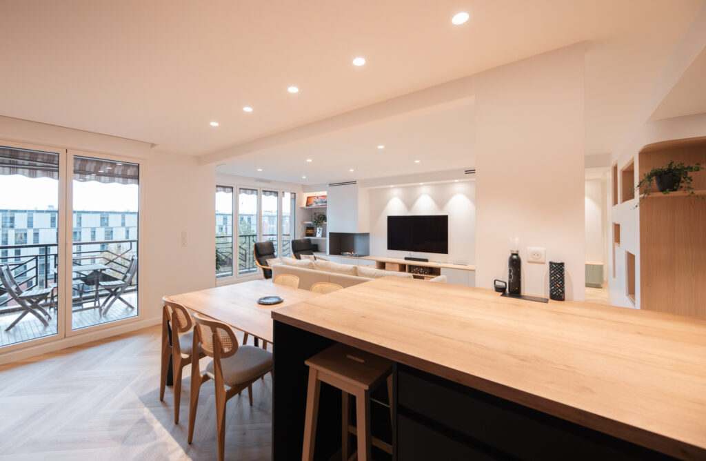 Travaux de plâtrerie dans la cuisine de l’appartement
