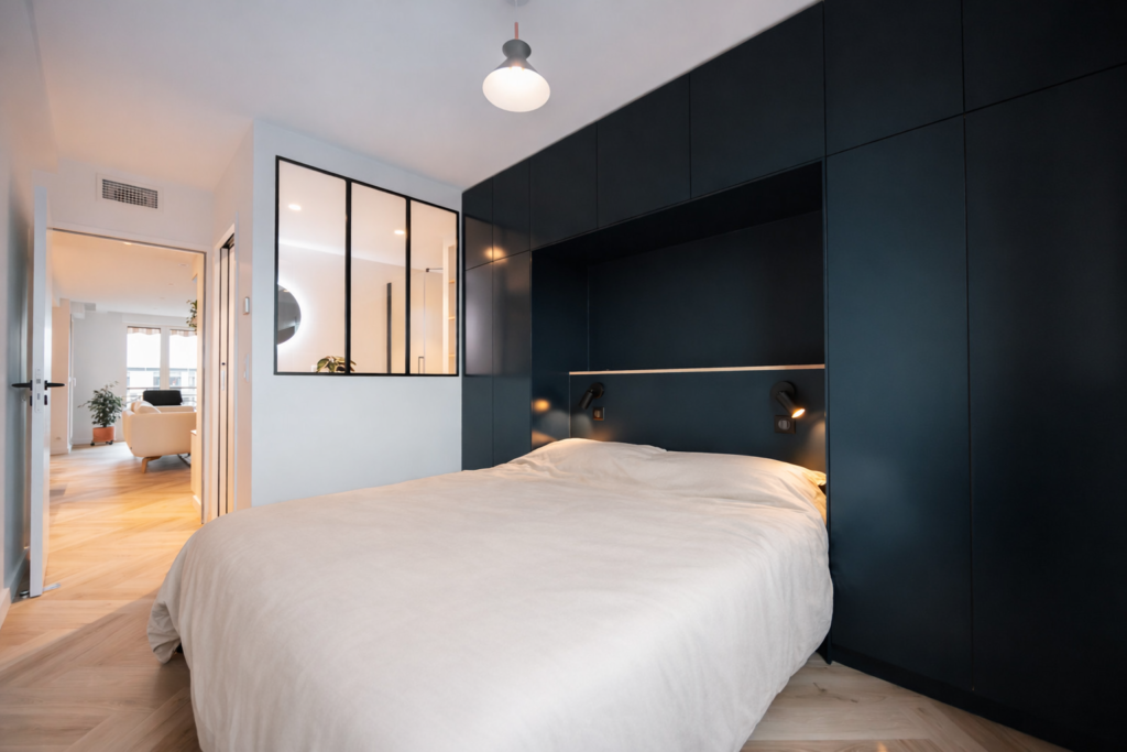 Travaux de peinture dans la suite parentale